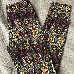 LuLaRoe Leggings One Size tribal print